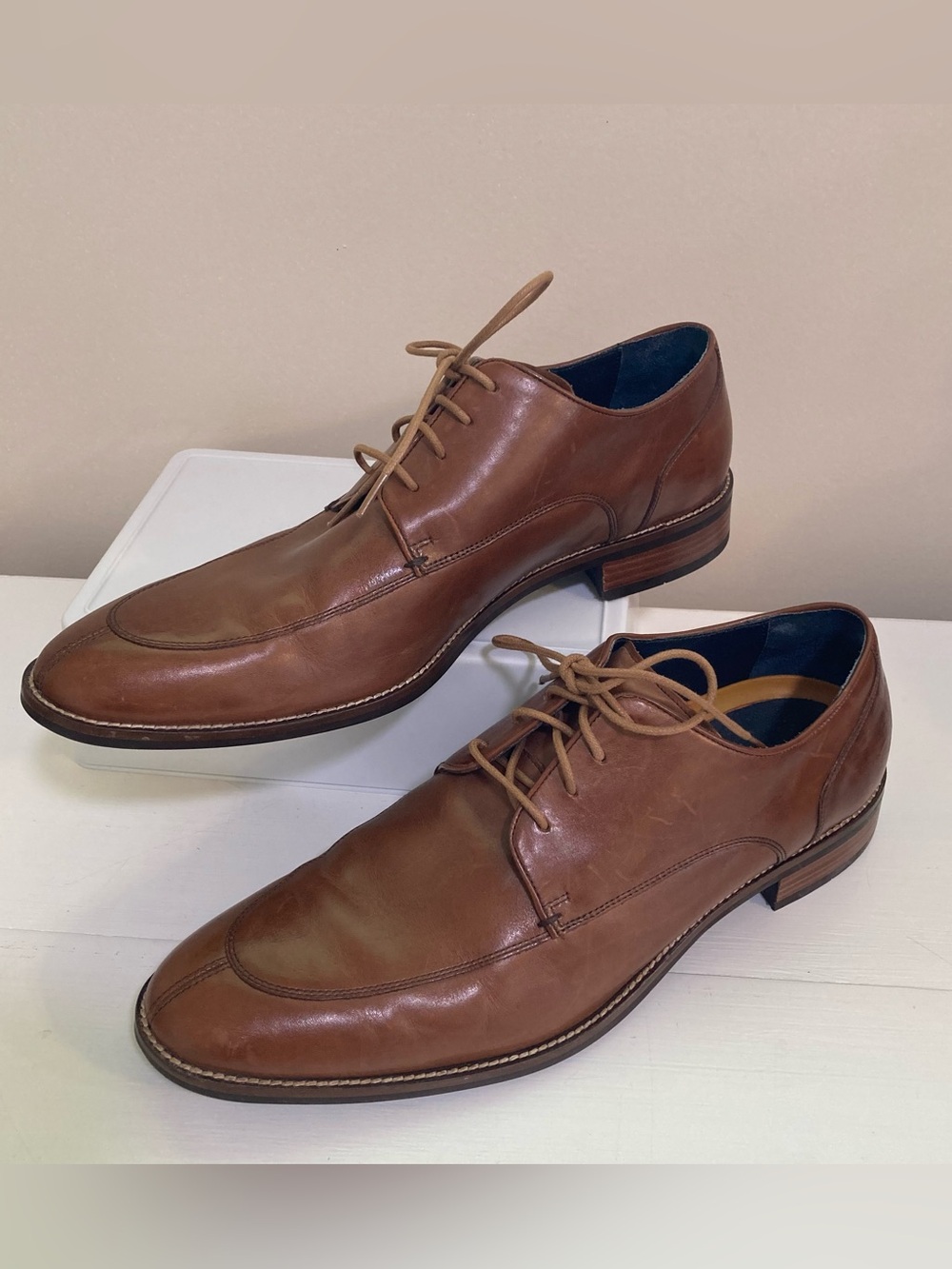 Cole Haan Lenox Hill Split Toe Oxford Shoes C11629 Mens Sz 11 Brown